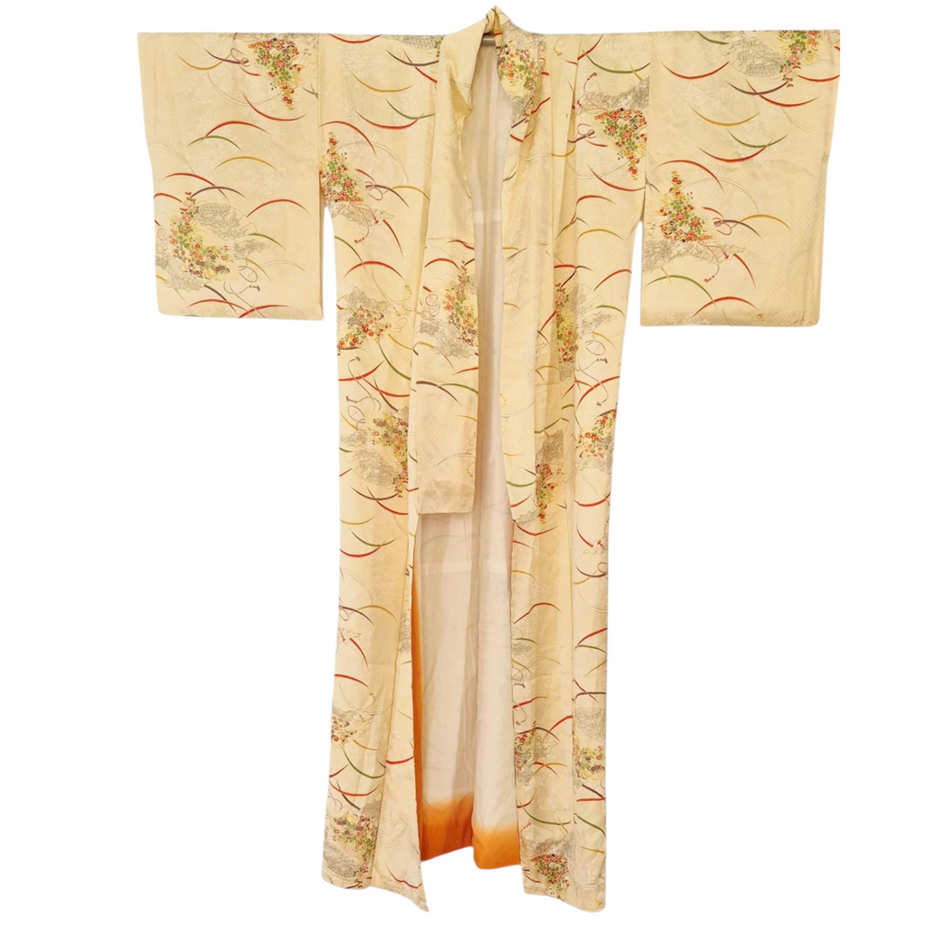 Złoto-żółte kimono komon