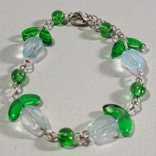 Bransoletka tulipany błękitne